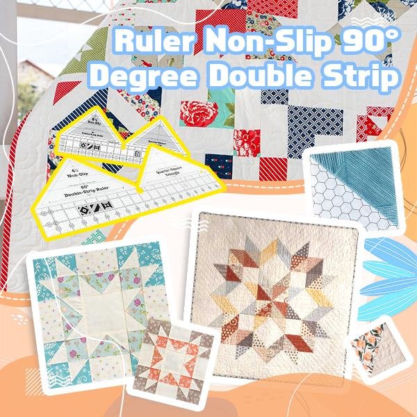 Ruler Non-Slip 90° Degree Double Strip