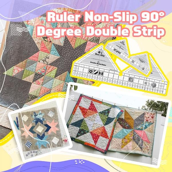 Ruler Non-Slip 90° Degree Double Strip