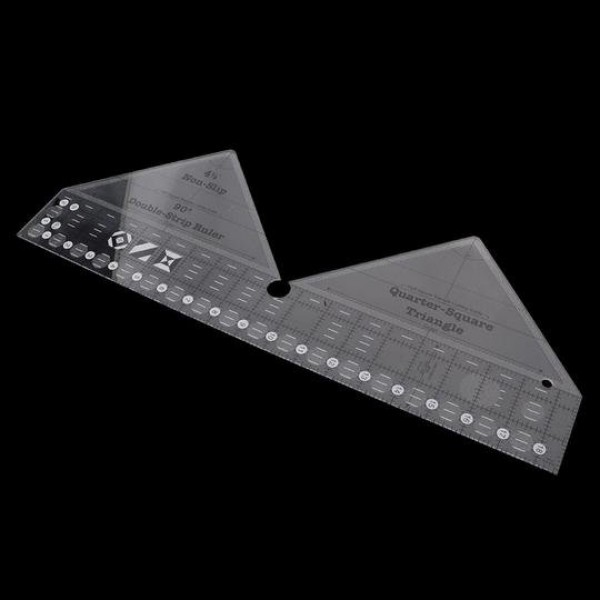 Ruler Non-Slip 90° Degree Double Strip