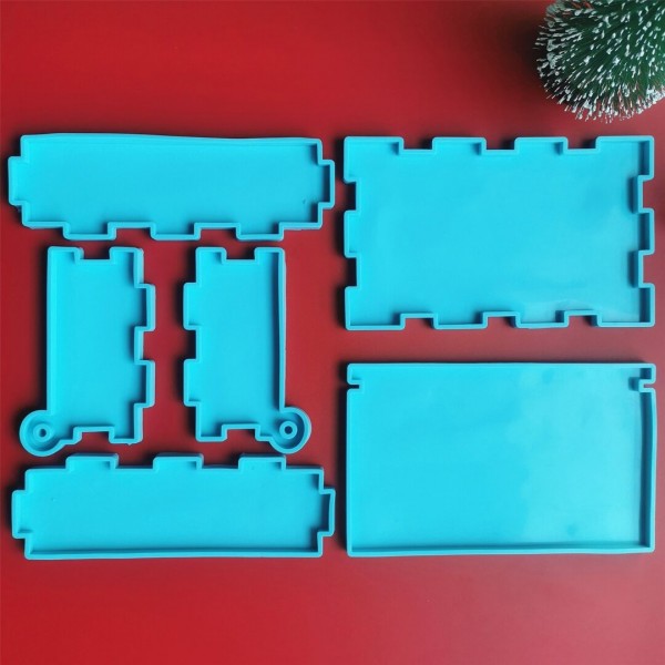 Domino Box Silicone Mold Set for Resin Casting