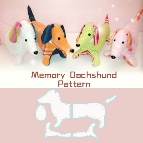 Memory Dachshund Template Set- With Instructions