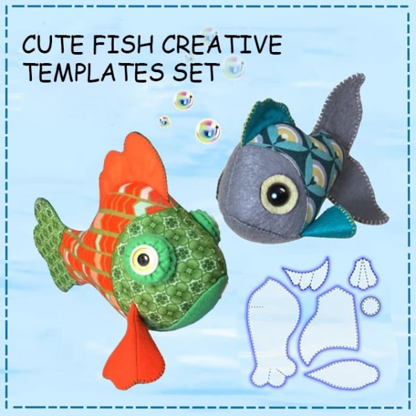 Cute Fish Creative Templates Set- With Instructions