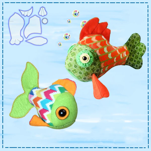 Cute Fish Creative Templates Set- With Instructions