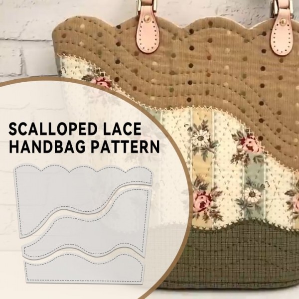 Scalloped Lace Handbag Pattern Template —With Tutorial