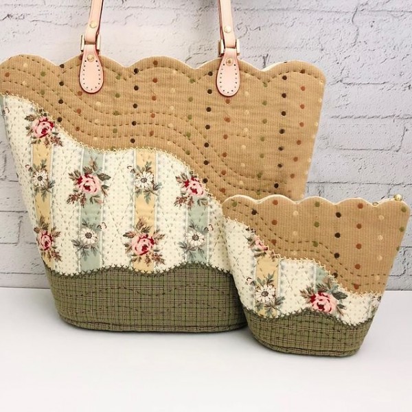 Scalloped Lace Handbag Pattern Template —With Tutorial