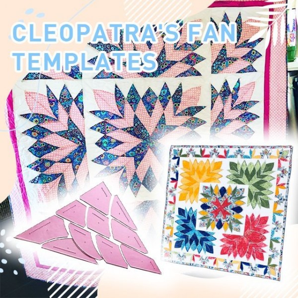 Cleopatra's Fan Quilt & Patchwork Template Set