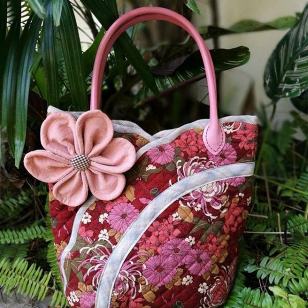 Cute Basket bag Pattern Template —With  Tutorial