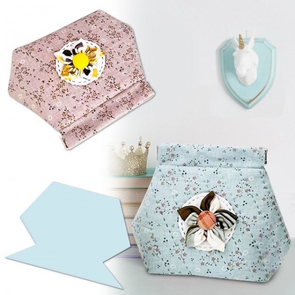 DIY Quilt Flex frame pouch -Includes Tutorial + Template