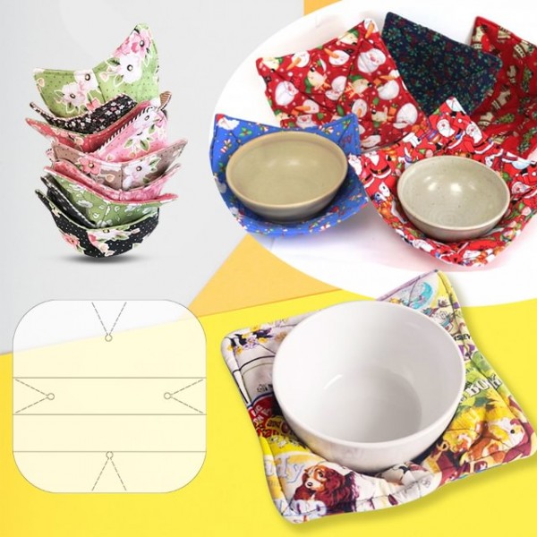 Microwave Bowl Cozy Pattern Template