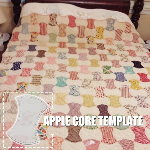 Apple Core Quilt Cutting Ruler - With Instructions
