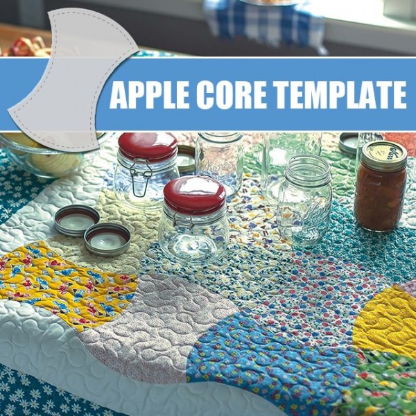 Apple Core Quilt Cutting Ruler - With Instructions