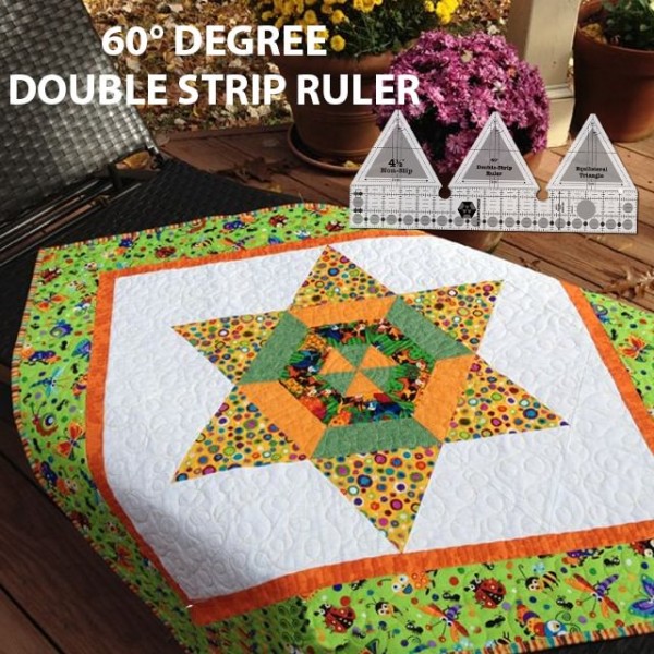 60° Degree Double Strip Ruler