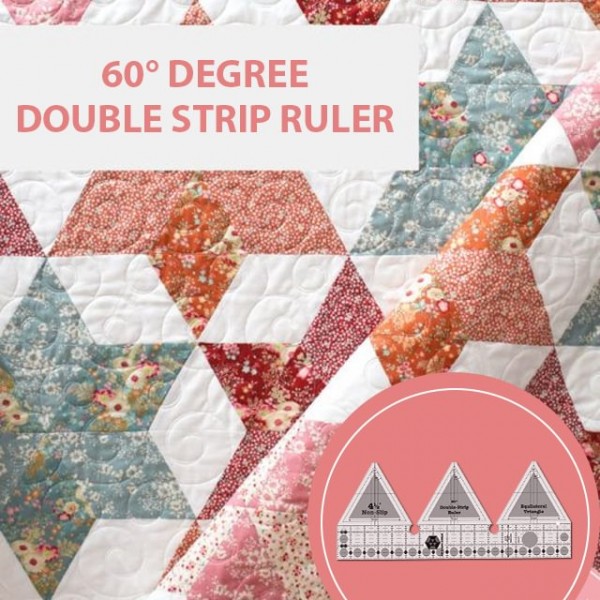 60° Degree Double Strip Ruler