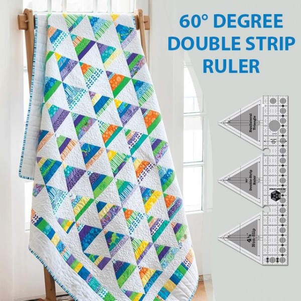 60° Degree Double Strip Ruler