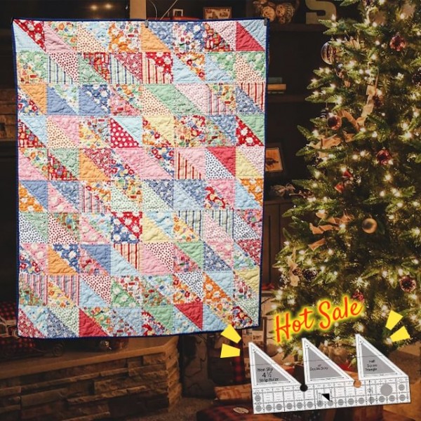 45° Degree Double Strip Ruler-With Instructions