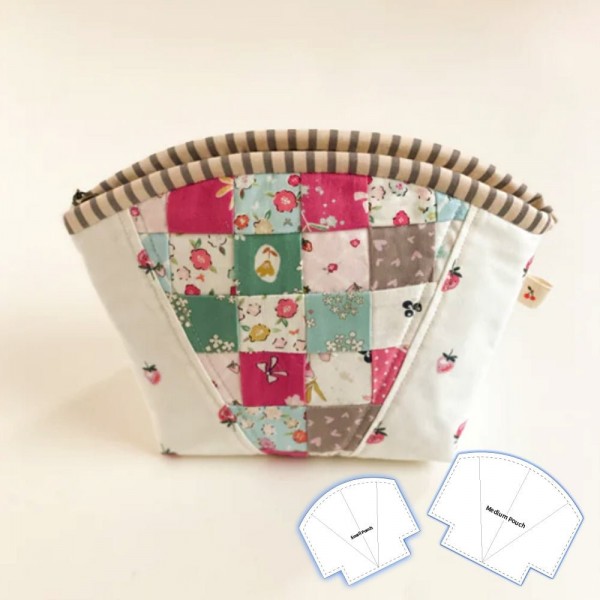 Scallops Zip Pouch Template Set (With Instructions)