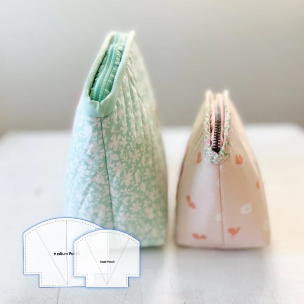 Scallops Zip Pouch Template Set (With Instructions)