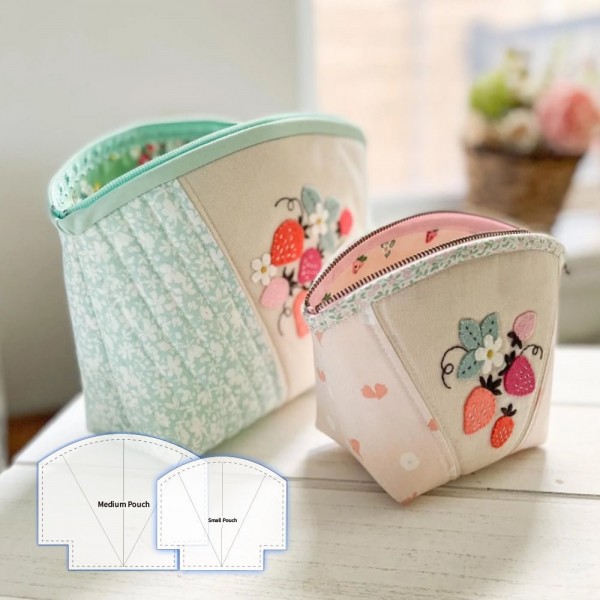 Scallops Zip Pouch Template Set (With Instructions)