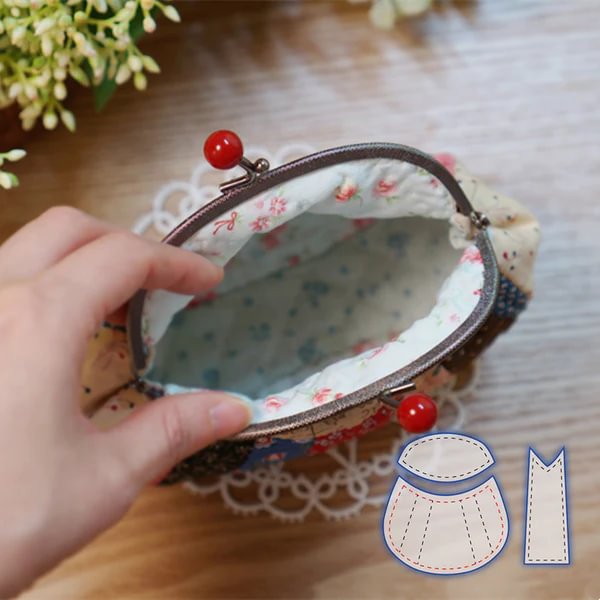 Romantic Purse Pouch Template Set