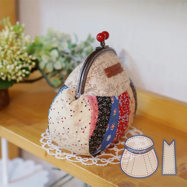 Romantic Purse Pouch Template Set