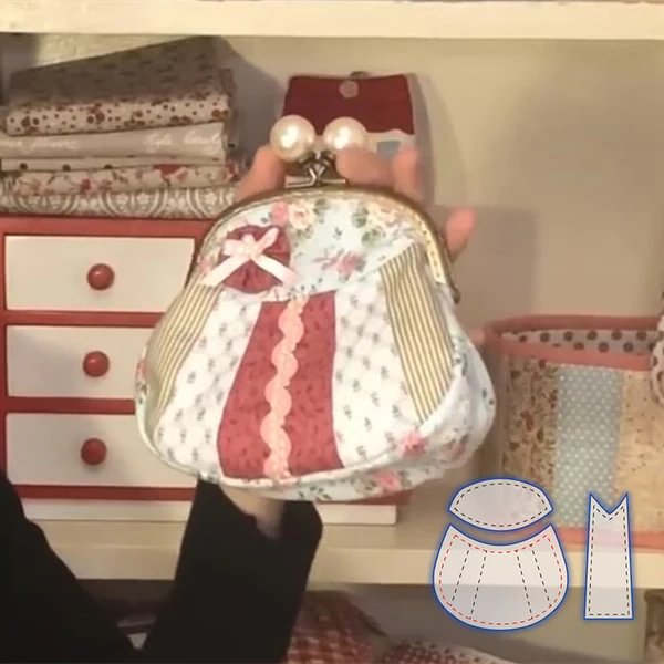 Romantic Purse Pouch Template Set