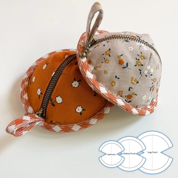 Cute Beetles Pouch Template Set -With Instructions
