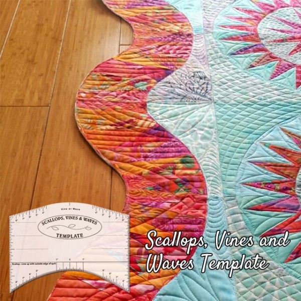 Scallops, Vines and Waves Template- three in one