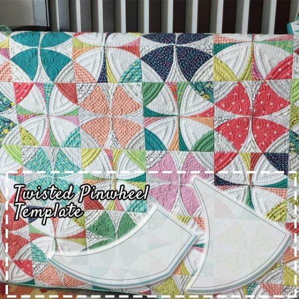 Twisted Pinwheel Template Cutting Ruler-2PCS (With Instructions)