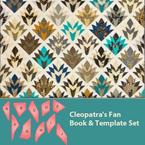 Cleopatra's Fan Book & Template 10PCS Set