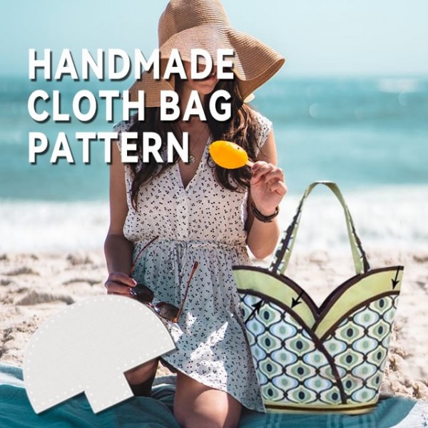 Cute Basket Bag Pattern Template—With Tutorial