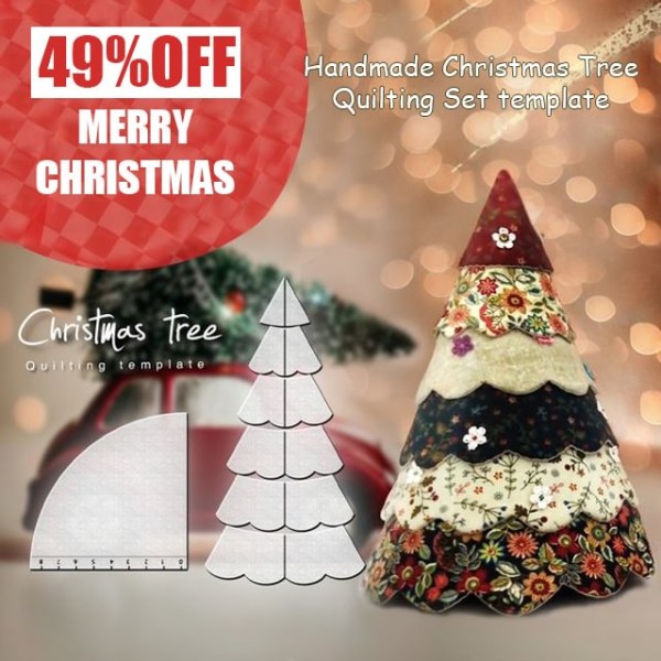 Handmade Christmas Tree Quilting Set-With Instructions