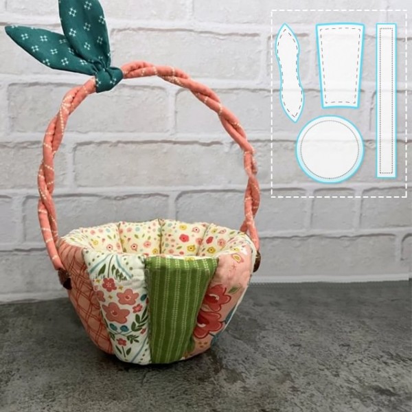 Cute long handle basket Quilting Set-With Instructions