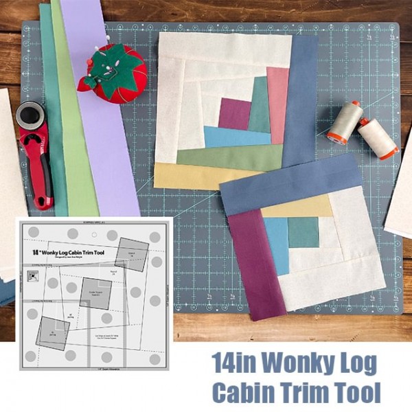 Wonky Log Cabin Trim Tool -8,12,14inch(With Instructions)