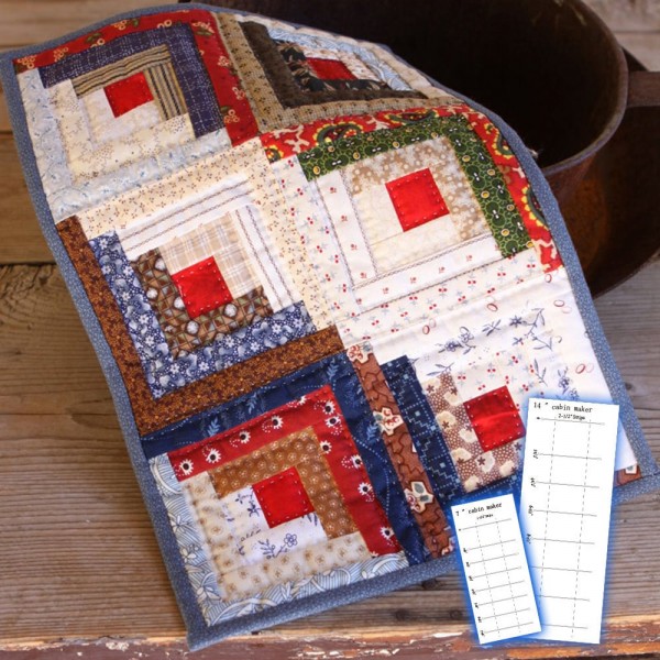 Log Cabin Maker Template Set- With Instructions